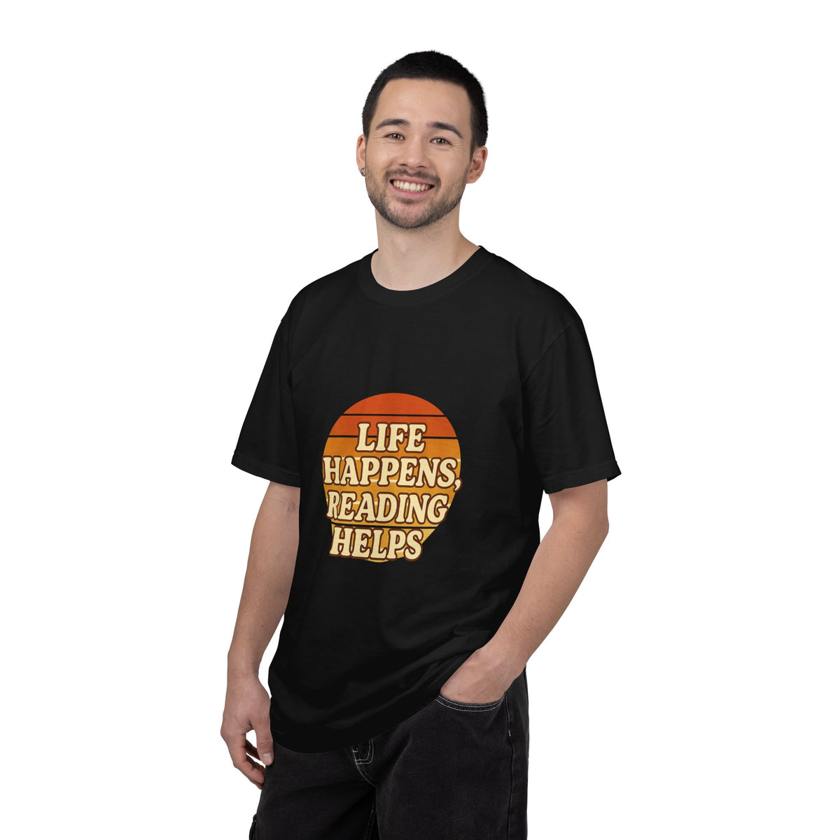 Reading Helps T-Shirt — "Life Happens, Reading Helps" Retro Book Tee - Trending Now - October 2026