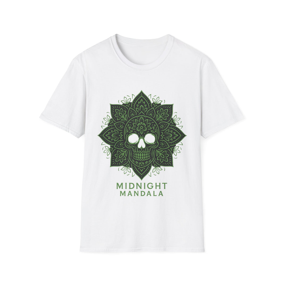 Mandala Skull T-Shirt — Midnight Mandala Floral Skull Tee - Trending Now - August 2026