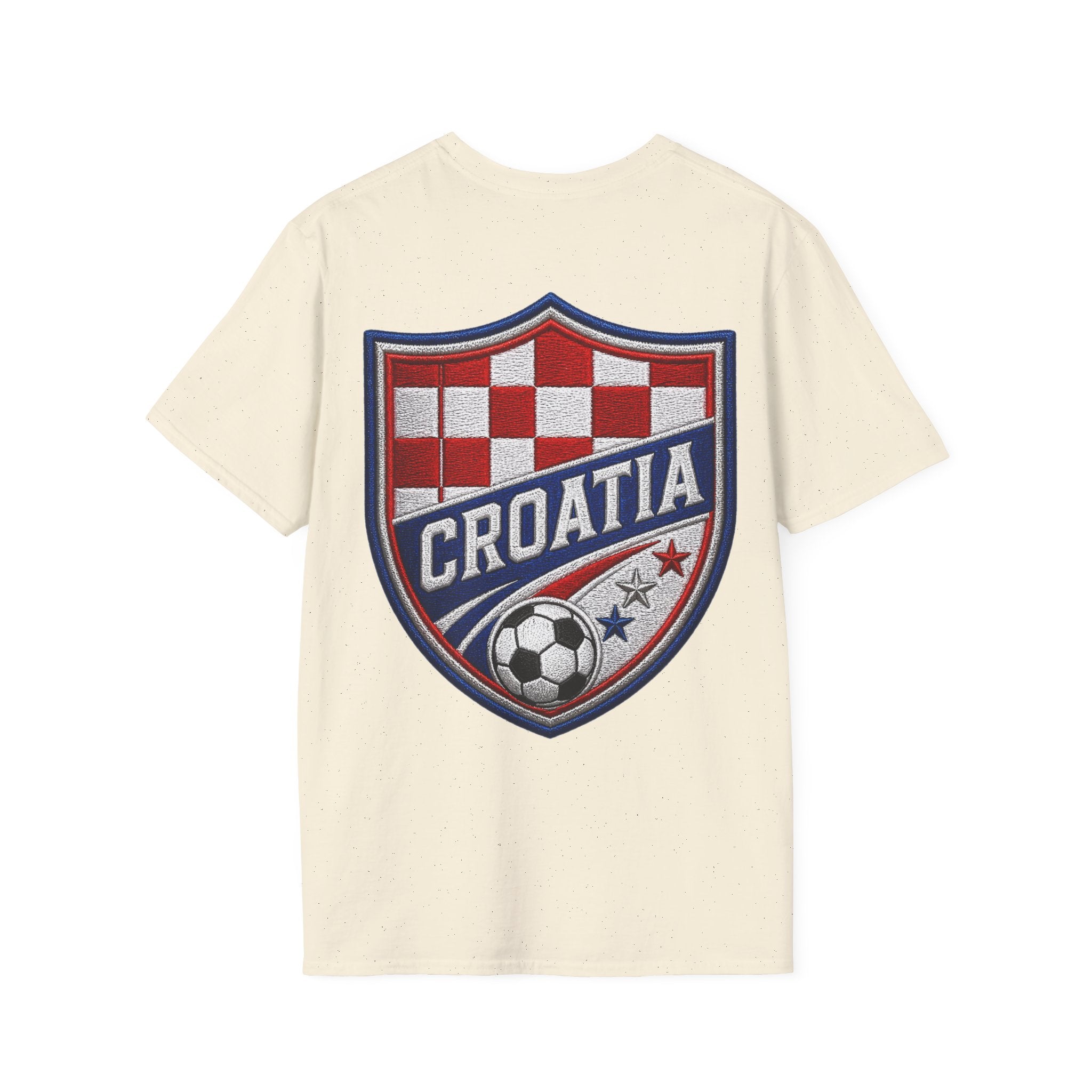 Checkered Glory T-Shirt — Croatia Soccer Fan Tee