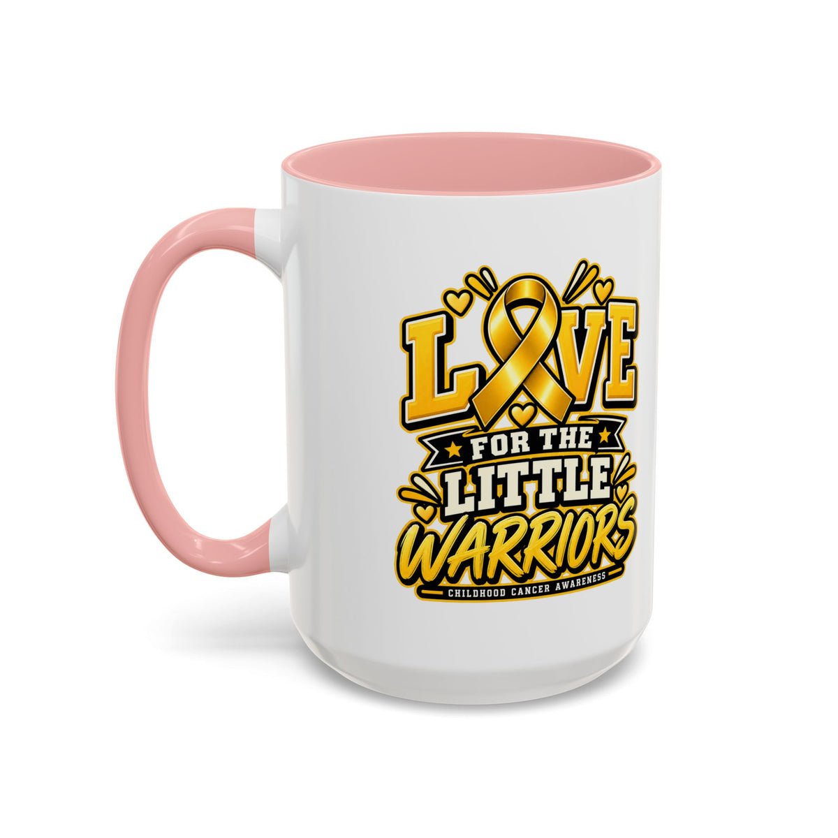 Coffee Mug — "Love for the Little Warriors" Childhood Cancer Awareness Accent Mug