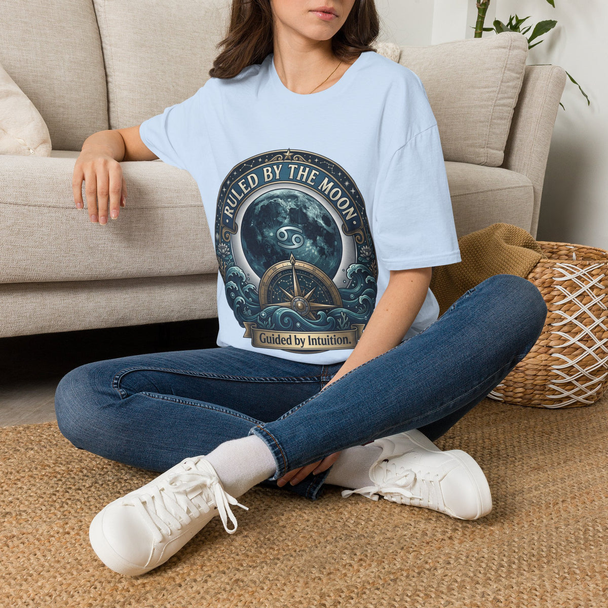 Ruled by the Moon T-Shirt — Moonphase Zodiac Graphic Tee