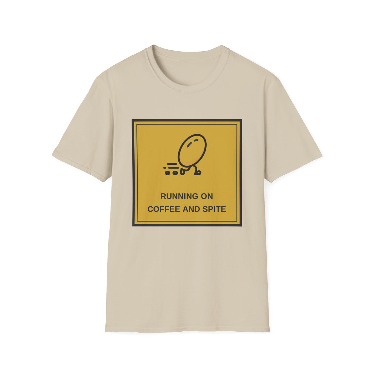 T-Shirt — Running On Coffee And Spite Graphic Tee - Trending Now - August 2026