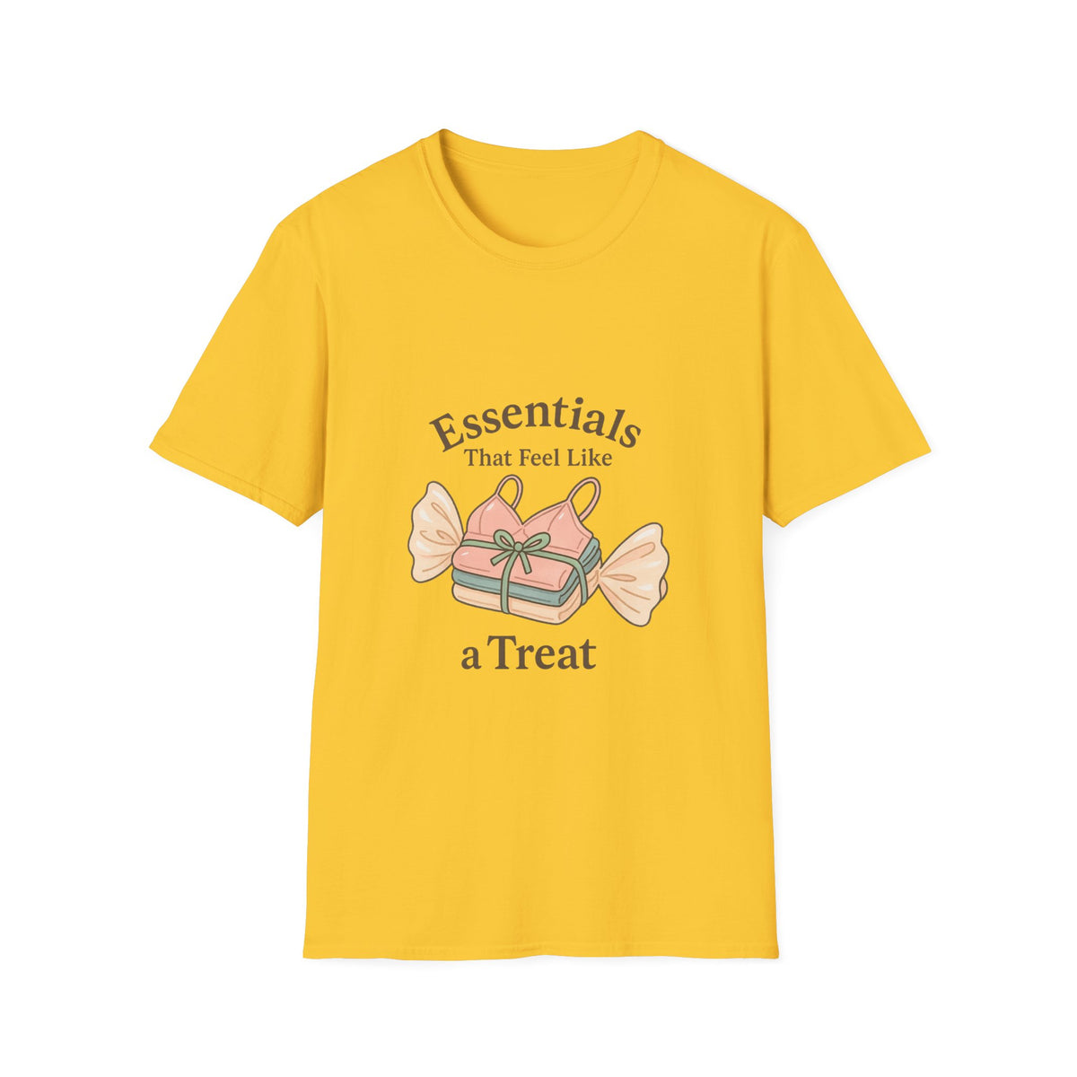 T-Shirt - "Essentials Are Hard To Resist" Candy Graphic Tee - Trending Now - October 2026