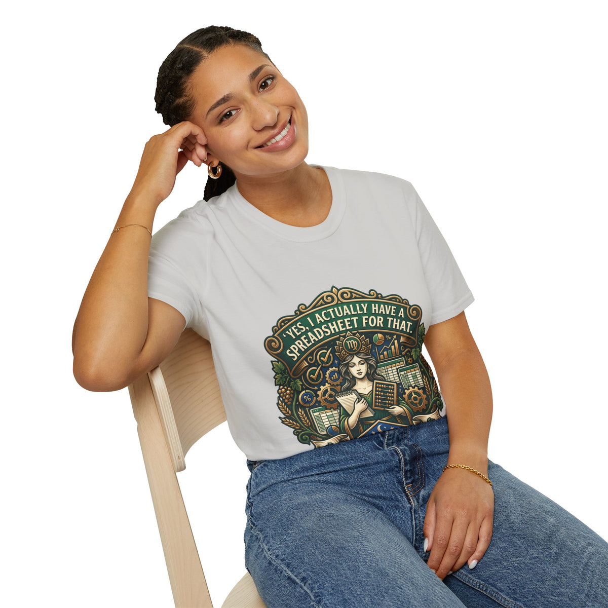 Virgo Zodiac T‑Shirt — "Yes, I Actually Have a Spreadsheet for That"