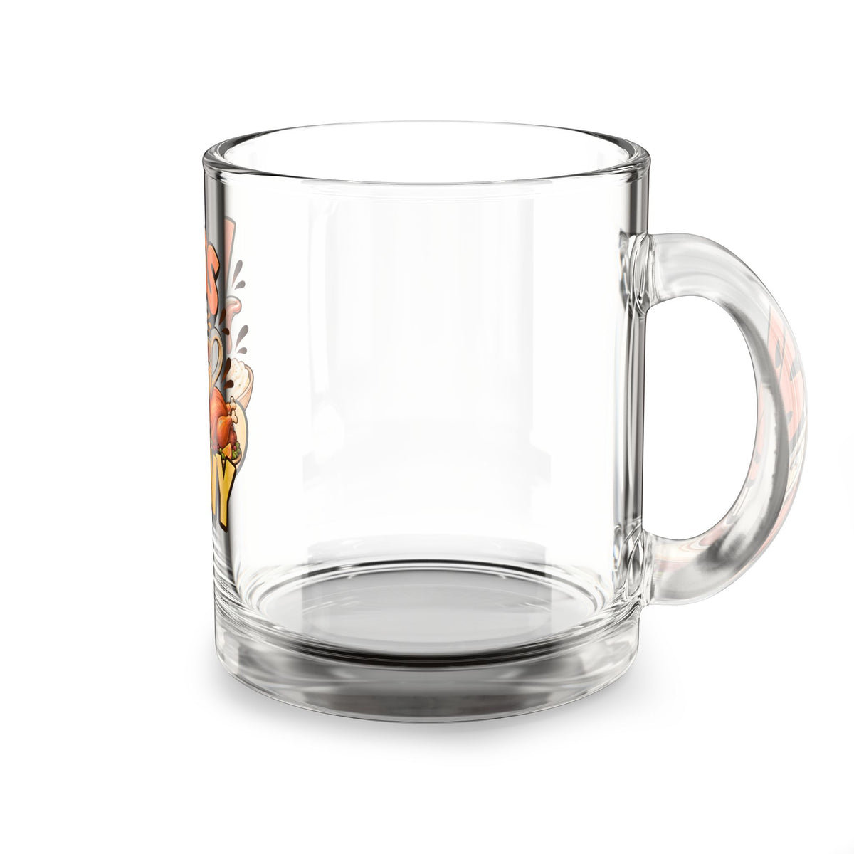 Pass the Gravy 10oz Glass Mug – Funny Thanksgiving Holiday Coffee Cup