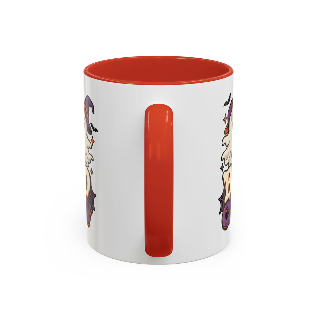Boo Crew Halloween Accent Coffee Mug — Cute Ghosts & Jack-O'-Lantern Design (11/15 oz)