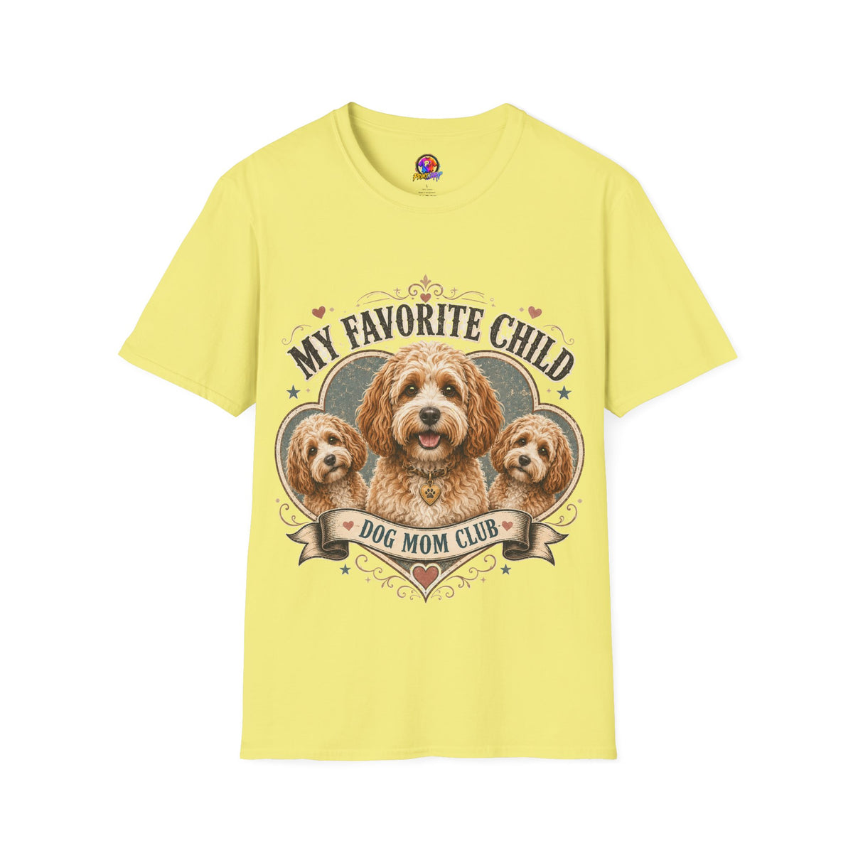 Dog Mom T-Shirt — "My Favorite Child" Cavalier Love Graphic Tee