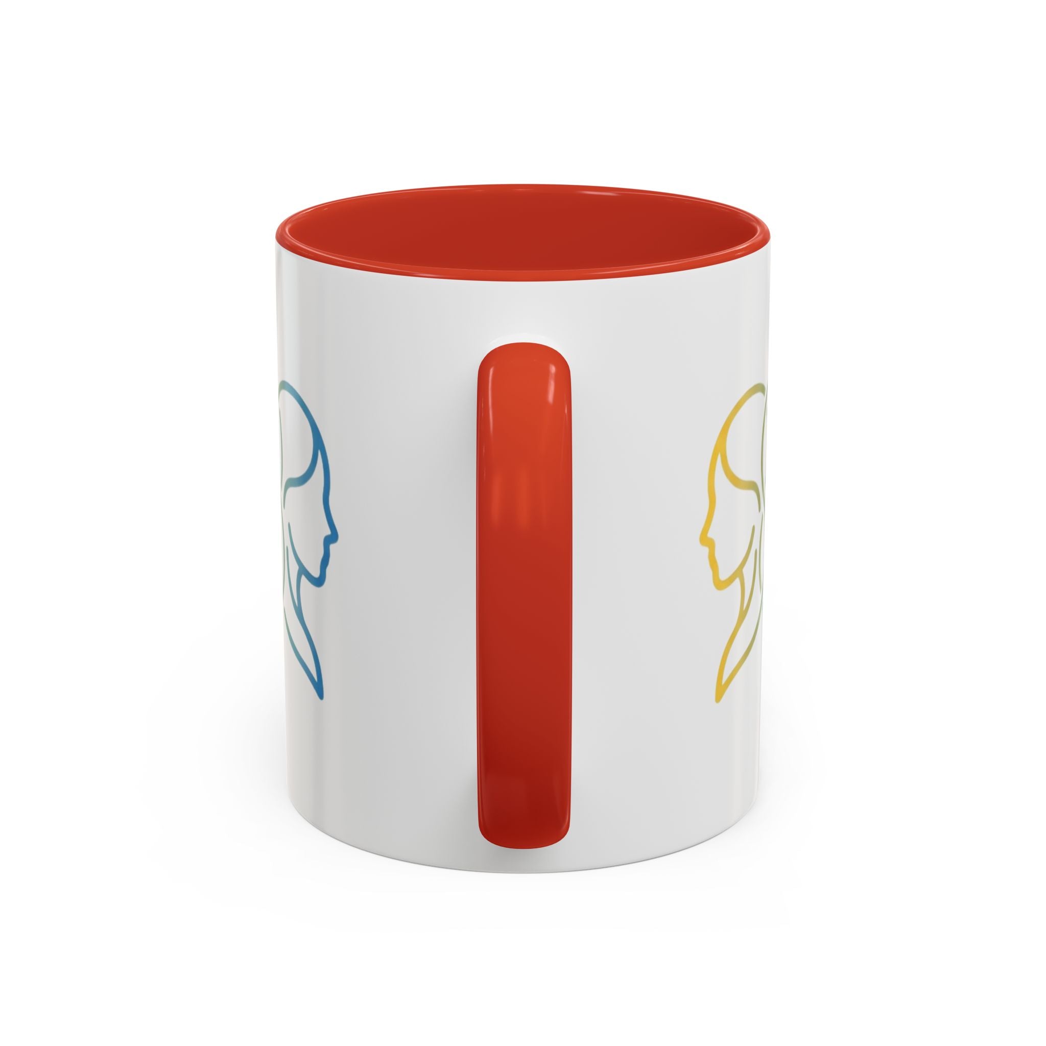 Gemini Zodiac Accent Coffee Mug — Color Gradient Twins Horoscope Gift
