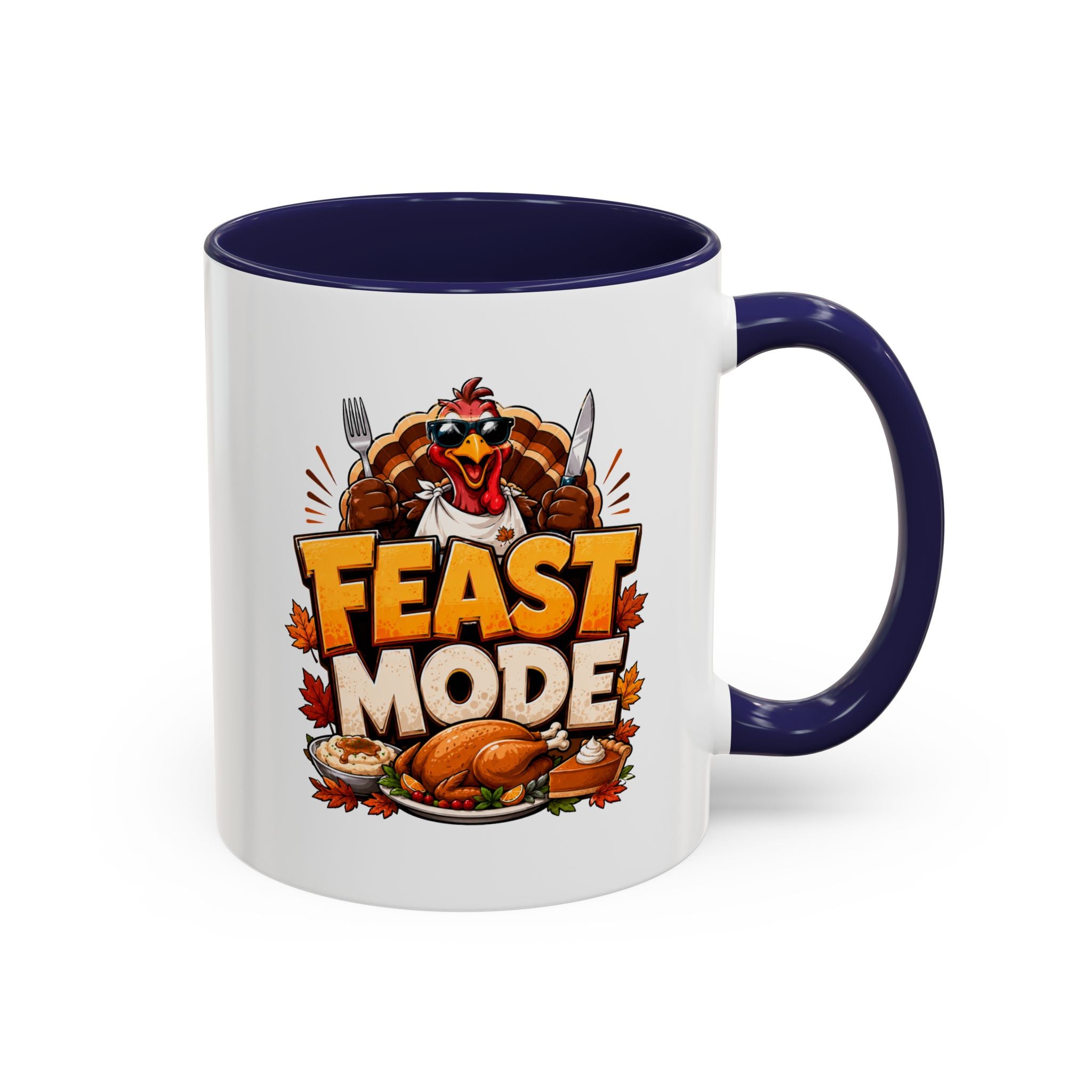 Thanksgiving Mug Feast Mode Coffee Mug — Thanksgiving Turkey Holiday Mug