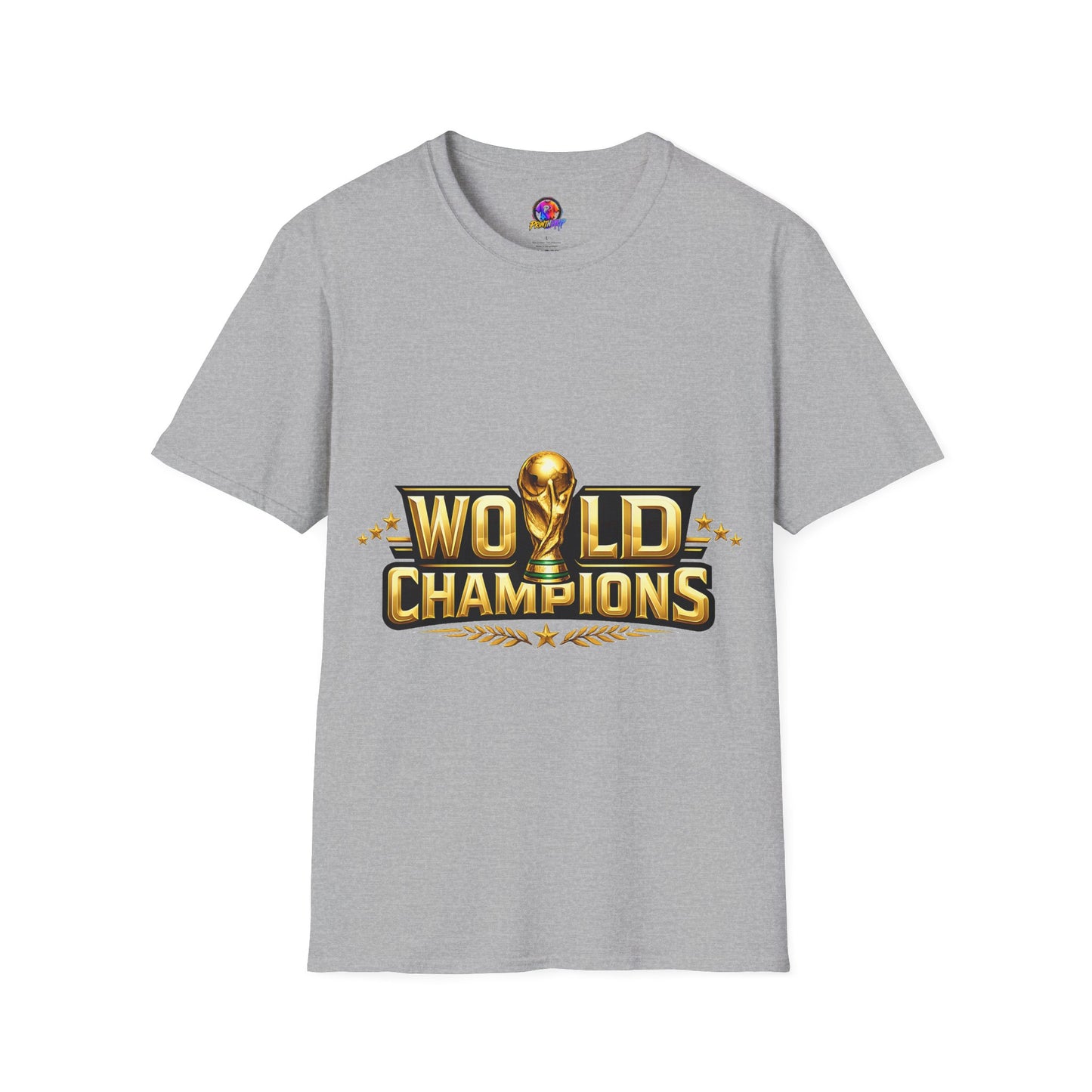 World Champions T-Shirt — Gold Trophy Sports Tee