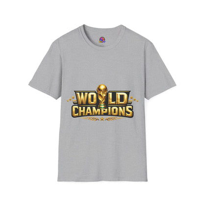 World Champions T-Shirt — Gold Trophy Sports Tee