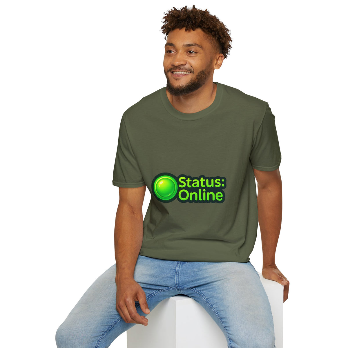 Status Online T-Shirt — Green Online Status Icon Tee - Trending Now - October 2026