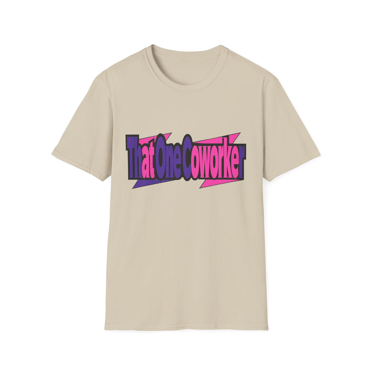 T-Shirt — Retro Pink & Purple 'That One Coworker' Graphic Tee - Trending Now - August 2026
