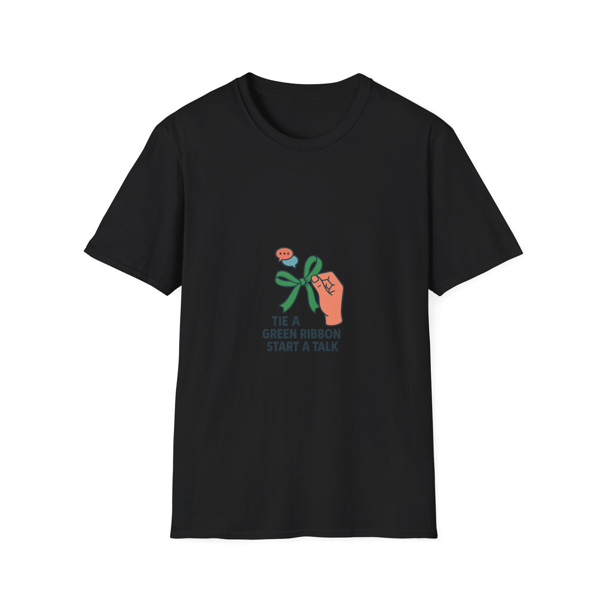 Mental Health Awareness T-Shirt — "Tie a Green Ribbon, Start a Talk" - Trending Now - October 2026