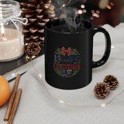 Christmas Boss Mug – 'Bossing Around Christmas' Festive Black Coffee Cup