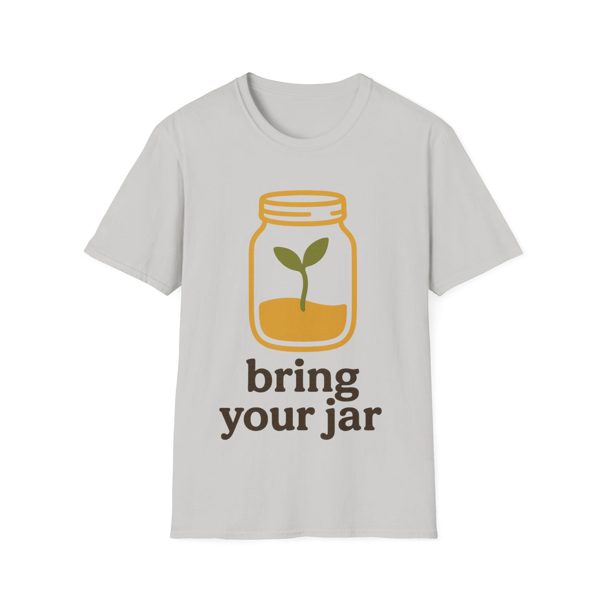 "Bring Your Jar" Zero Waste Eco Friendly Tee - Minimalist Sustainable Mason Jar White T-Shirt - Trending Now - September 2026