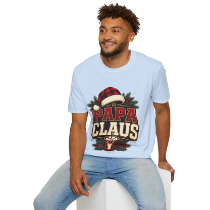 Papa Claus T-Shirt — Festive Holiday Dad Christmas Tee