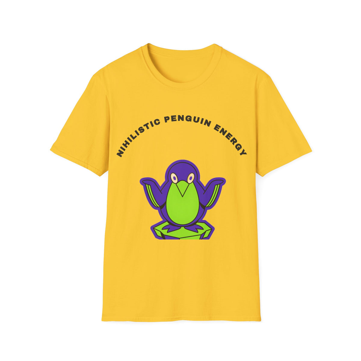 Penguin Energy T-Shirt — "Nihilistic Penguin Energy" Cute Cartoon Tee - Trending Now - September 2026
