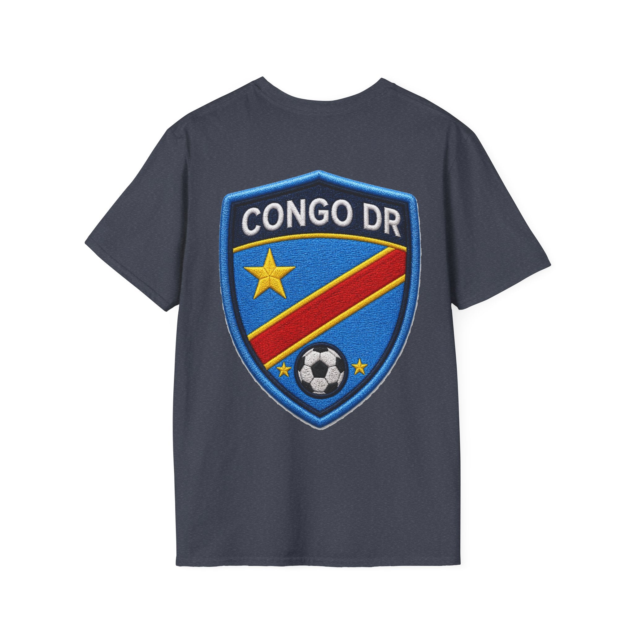 Congo Soccer T-Shirt — Congo Blue Rise Football Fan Tee