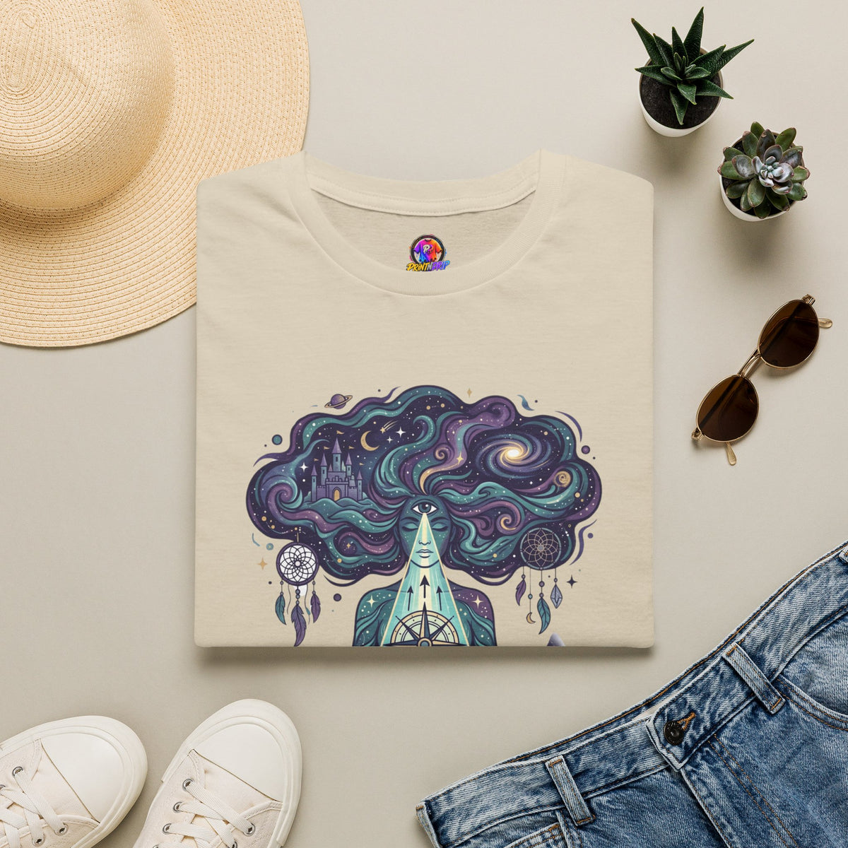 Pisces Zodiac Meditative Pisces T‑Shirt — 'Guided by dreams, ruled by intuition' Zodiac Tee
