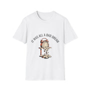 "It Was All A Bad Dream" Melting Clock Graphic Tee - Surreal Dali Aesthetic White T-Shirt - Trending Now - September 2026