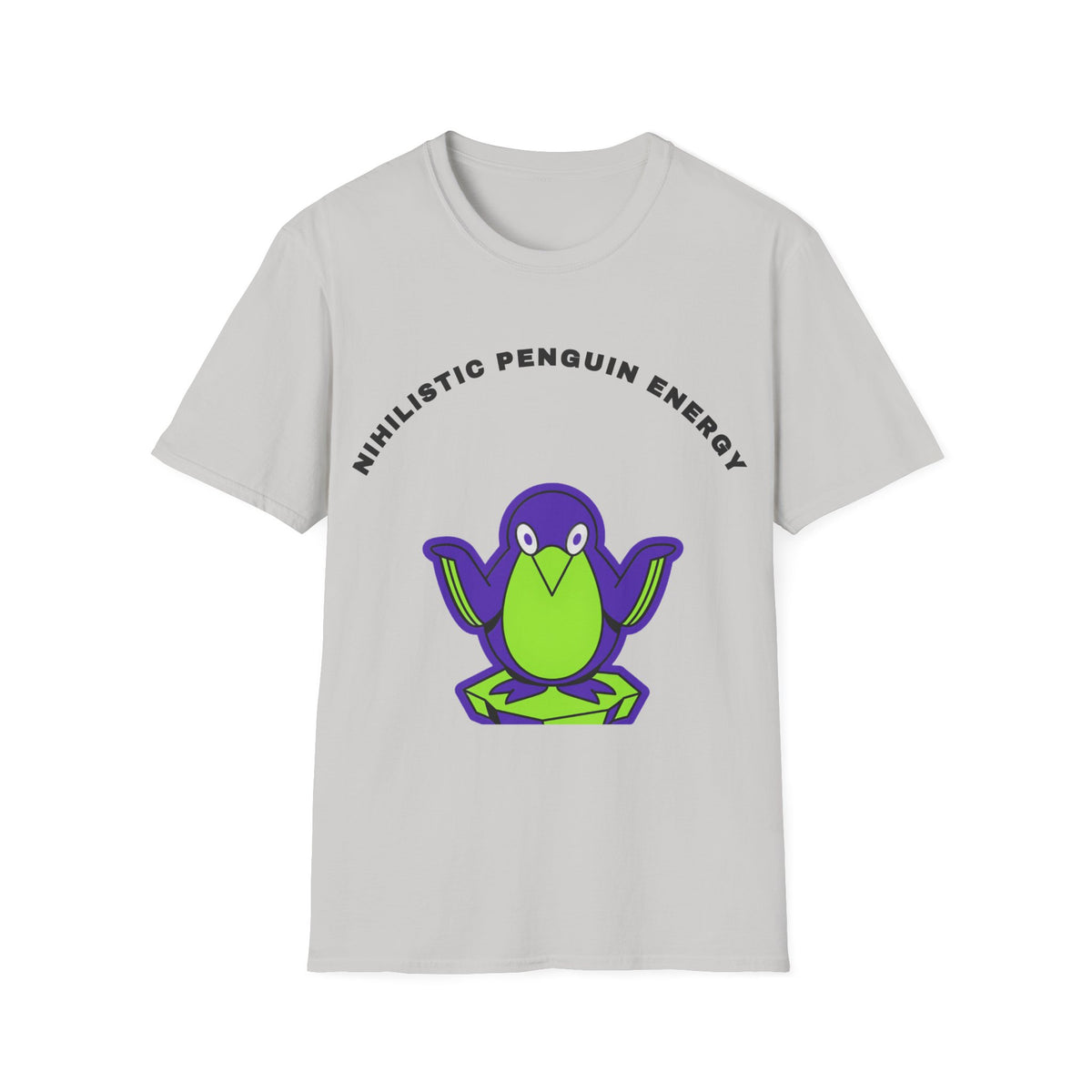 Penguin Energy T-Shirt — "Nihilistic Penguin Energy" Cute Cartoon Tee - Trending Now - September 2026