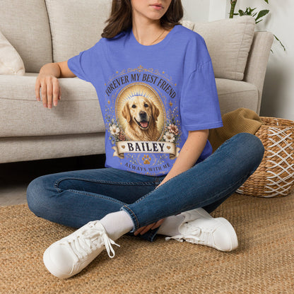 Forever My Best Friend Dog T-Shirt — Personalized Pet Memorial Tee ("Bailey")