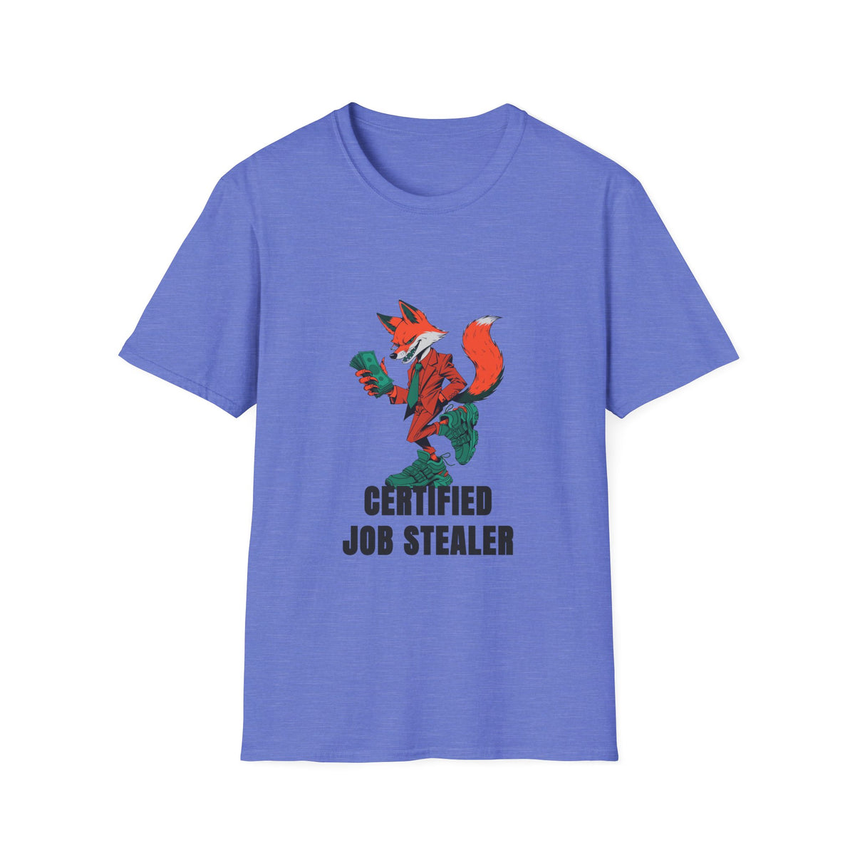 Certified Job Stealer T‑Shirt — Fox Illustration Funny Graphic Tee - Trending Now - August 2026