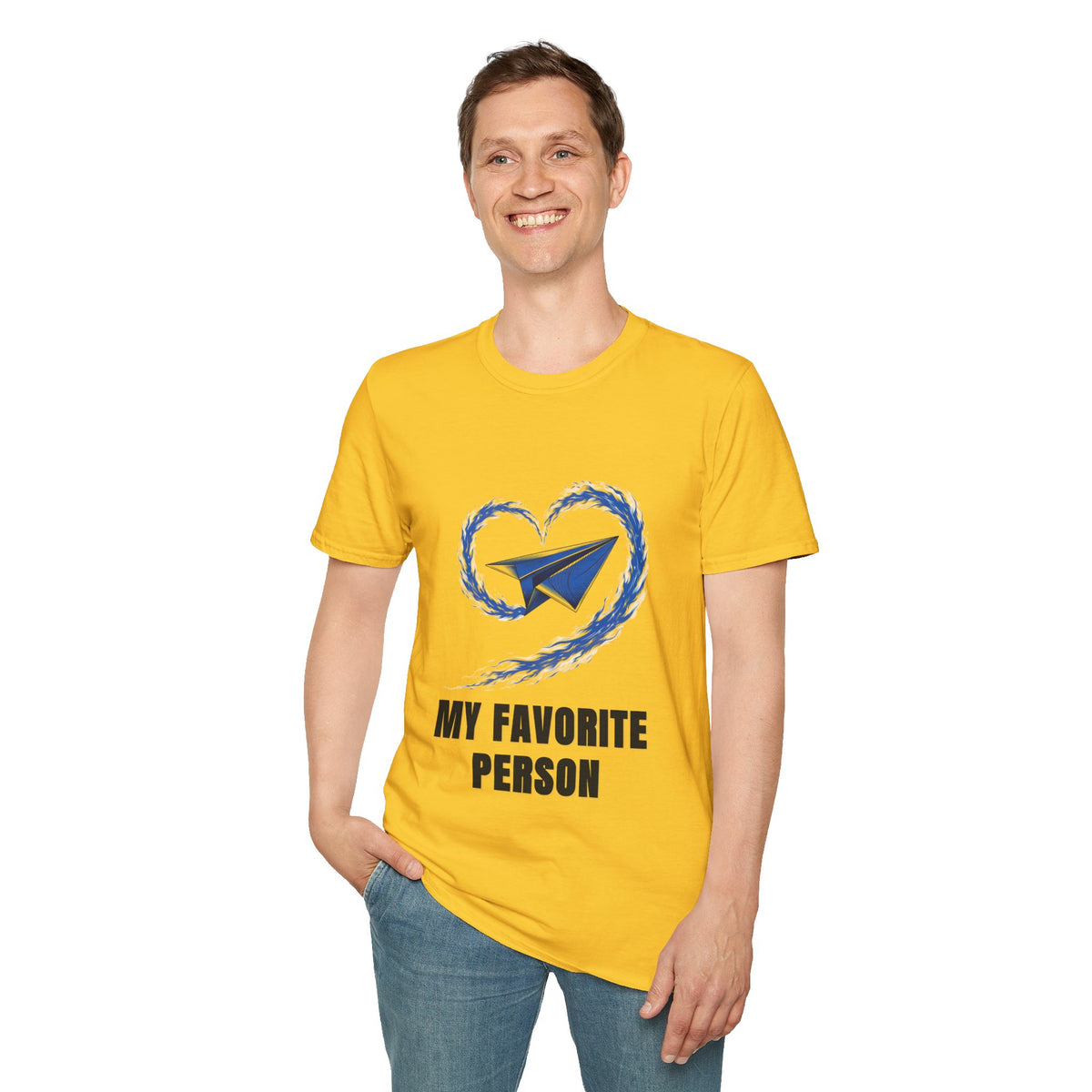 Paper Plane Heart T-Shirt — “My Favorite Person” Graphic Tee - Trending Now - August 2026