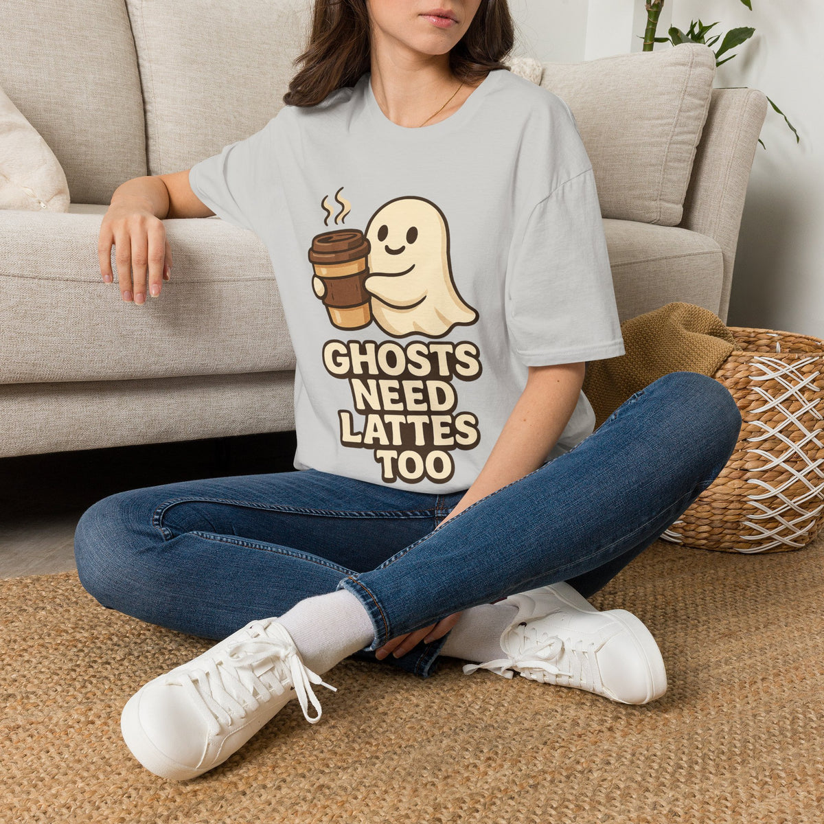 Ghosts Need Lattes Too T-Shirt - Trending Now - August 2026