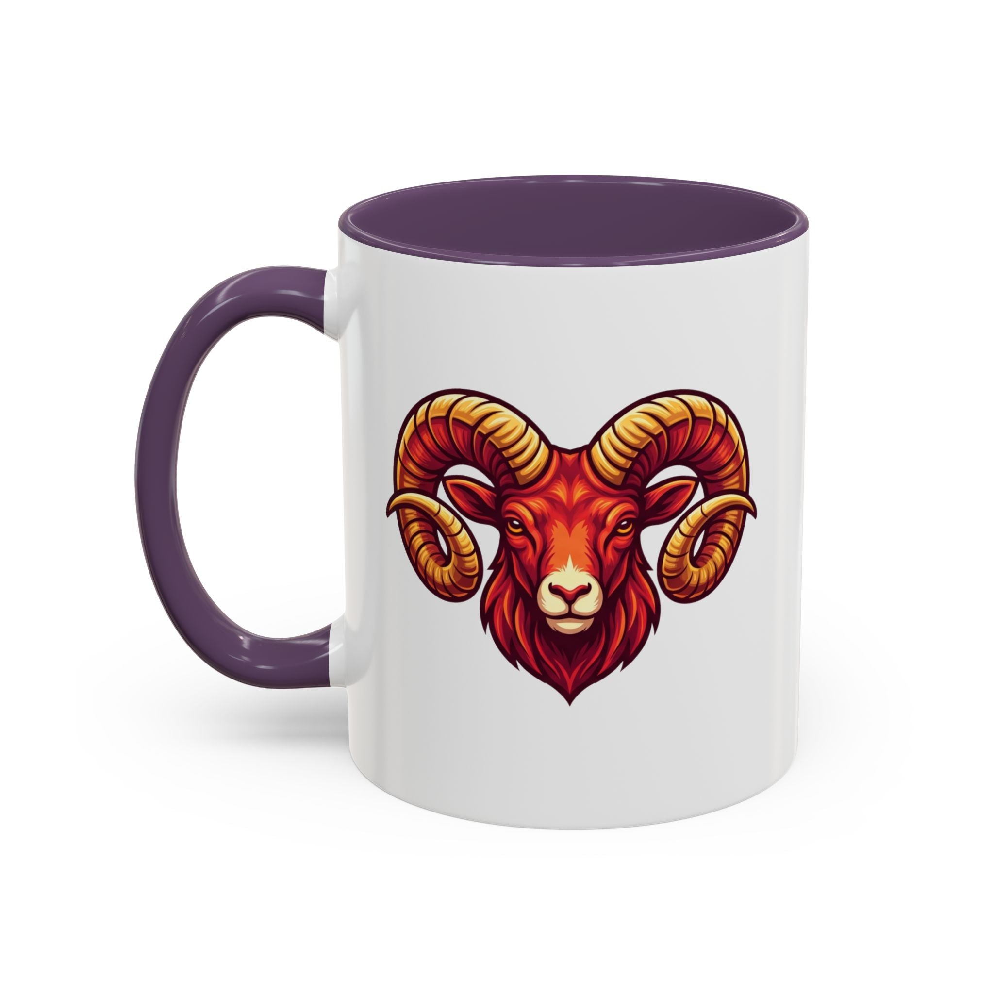Aries Ram Accent Coffee Mug — Zodiac Goat Horoscope Gift