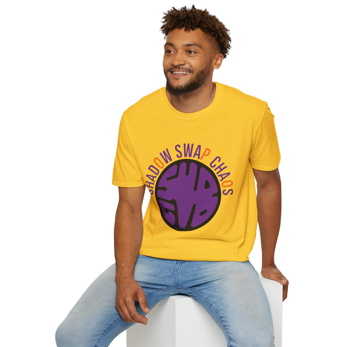 T-Shirt — "Shadow Swap Chaos" Purple Brain Graphic Tee - Trending Now - August 2026