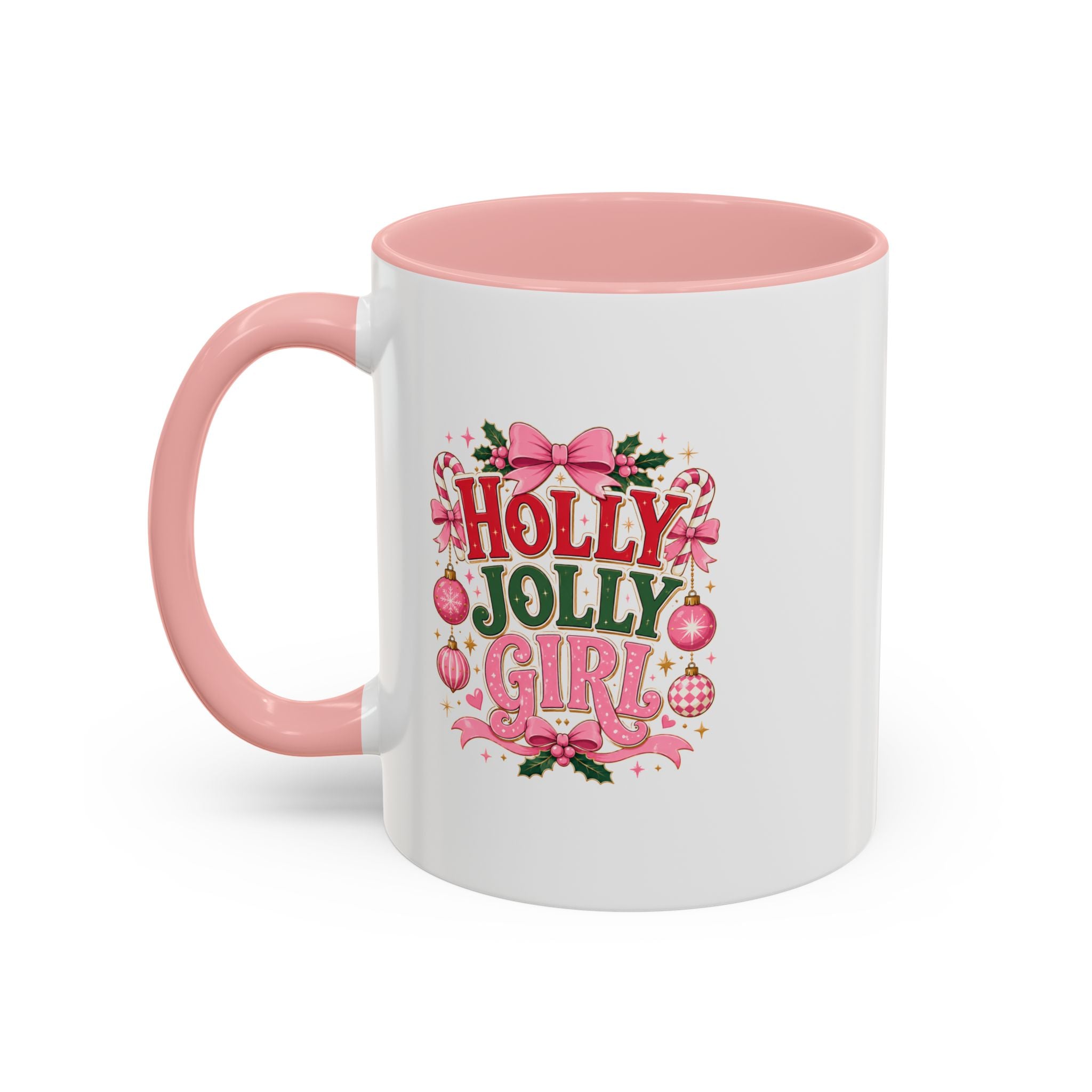Accent Coffee Mug Holly Jolly Girl