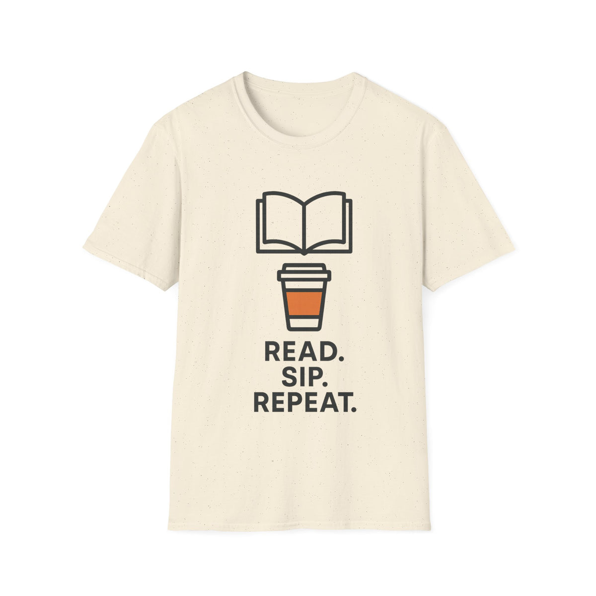 Read Sip Repeat Coffee Cup and Open Book White Graphic Tee - Trending Now - September 2026