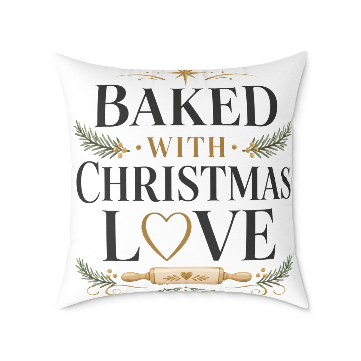 Christmas Baked with Christmas Love Pillow