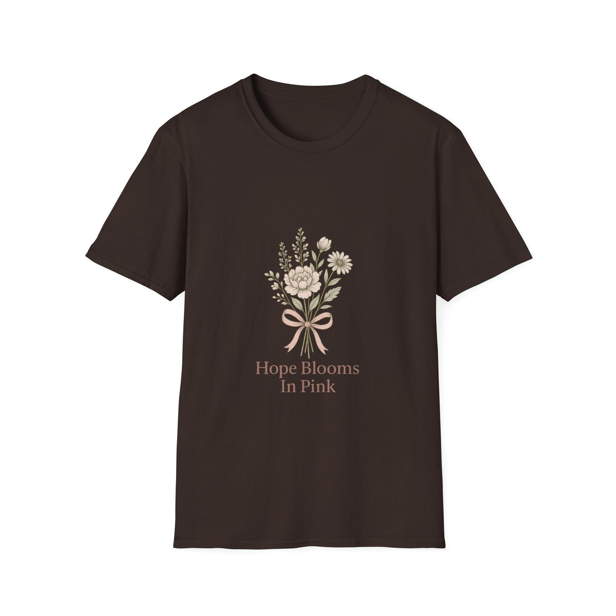 Floral Bouquet Tee — "Hope Blooms in Pain" Inspirational Graphic T-Shirt - Trending Now - October 2026
