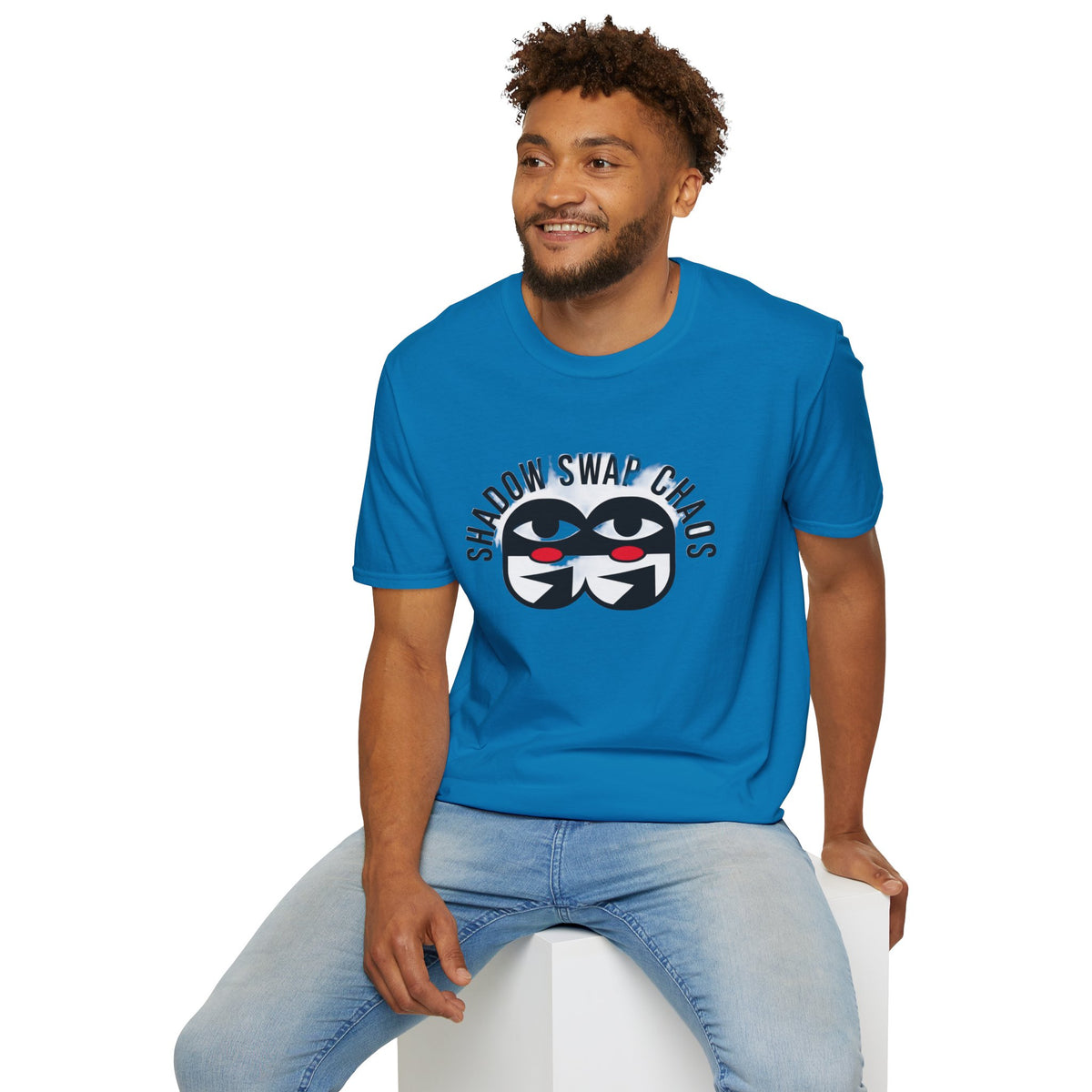 Shadow Swap Chaos T-Shirt — Graphic Anime Mask Tee - Trending Now - August 2026