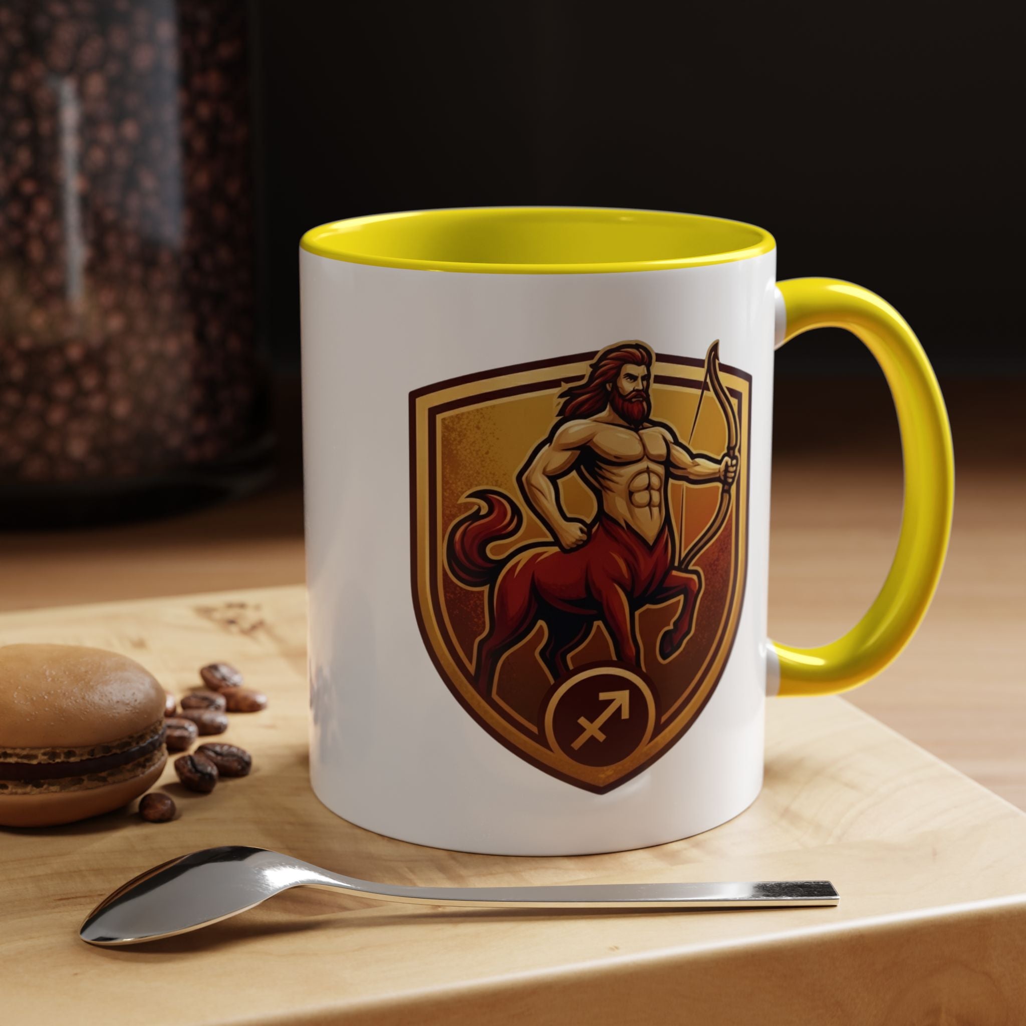 Sagittarius Centaur Coffee Mug — Zodiac Archer Accent Mug (11/15oz)