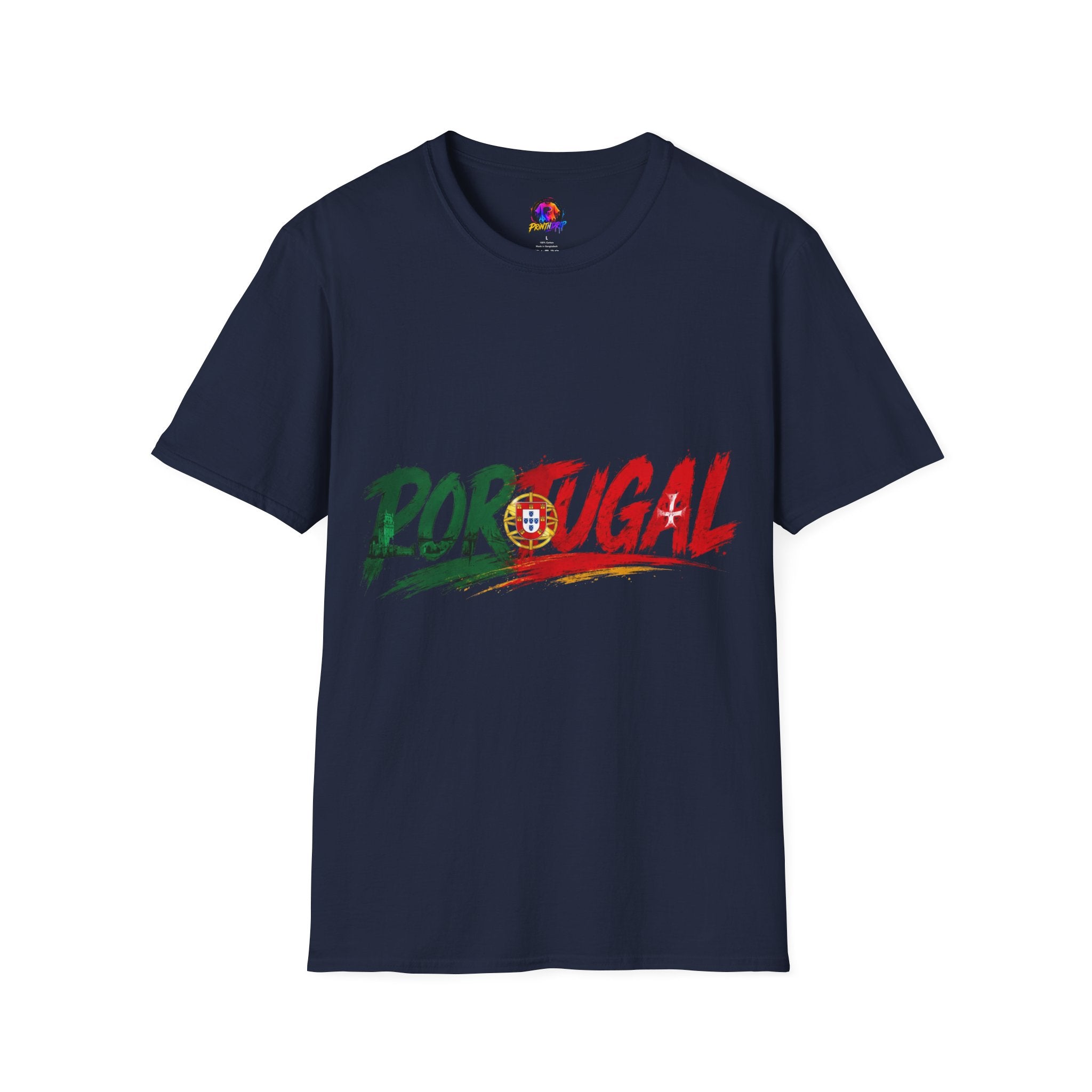 Portugal Flag Script T-Shirt — Portuguese Pride Tee