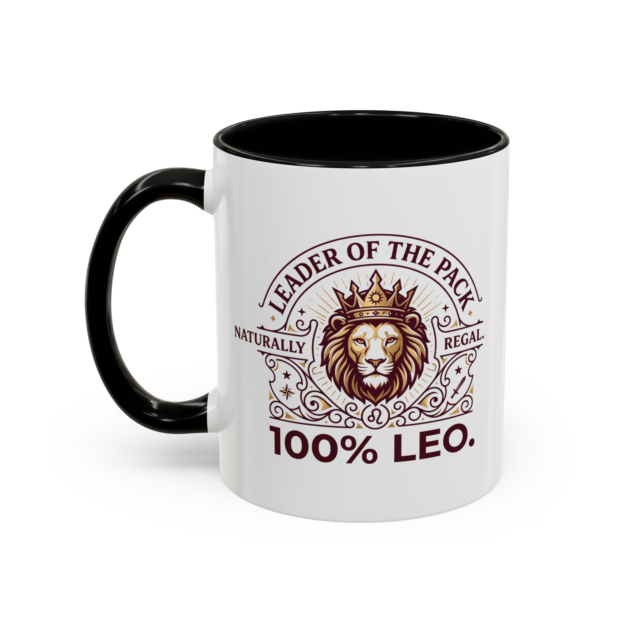 Leo Coffee Mug — 'Leader of the Pack' 100% Leo Zodiac Accent Mug