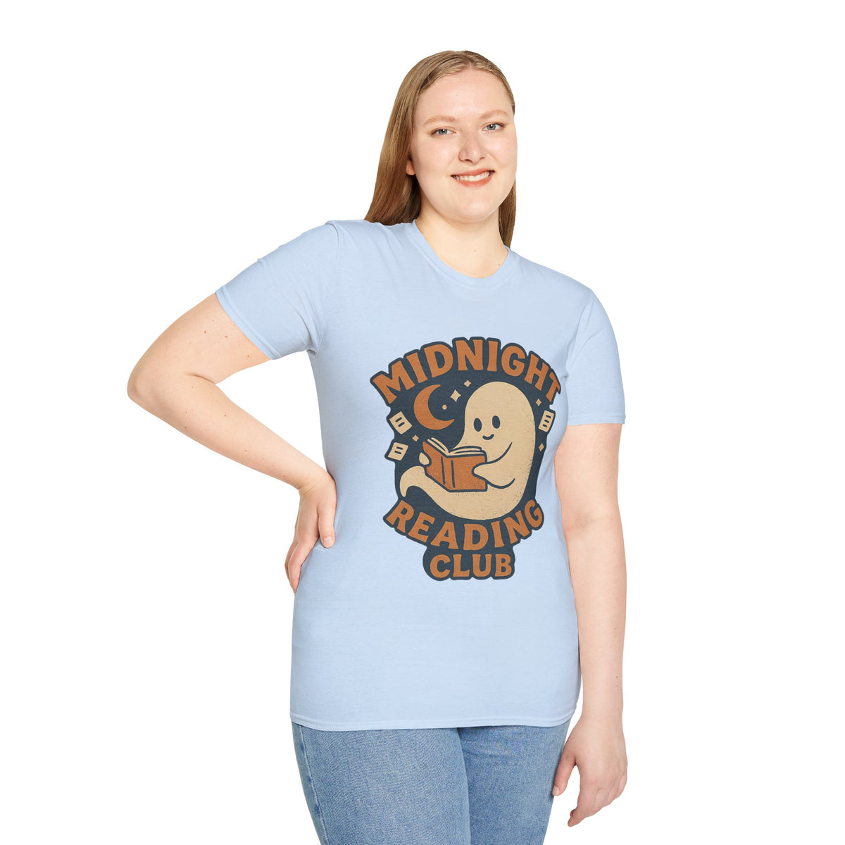 Midnight Reading Club T-Shirt — Cute Ghost Booklover Tee - Trending Now - August 2026