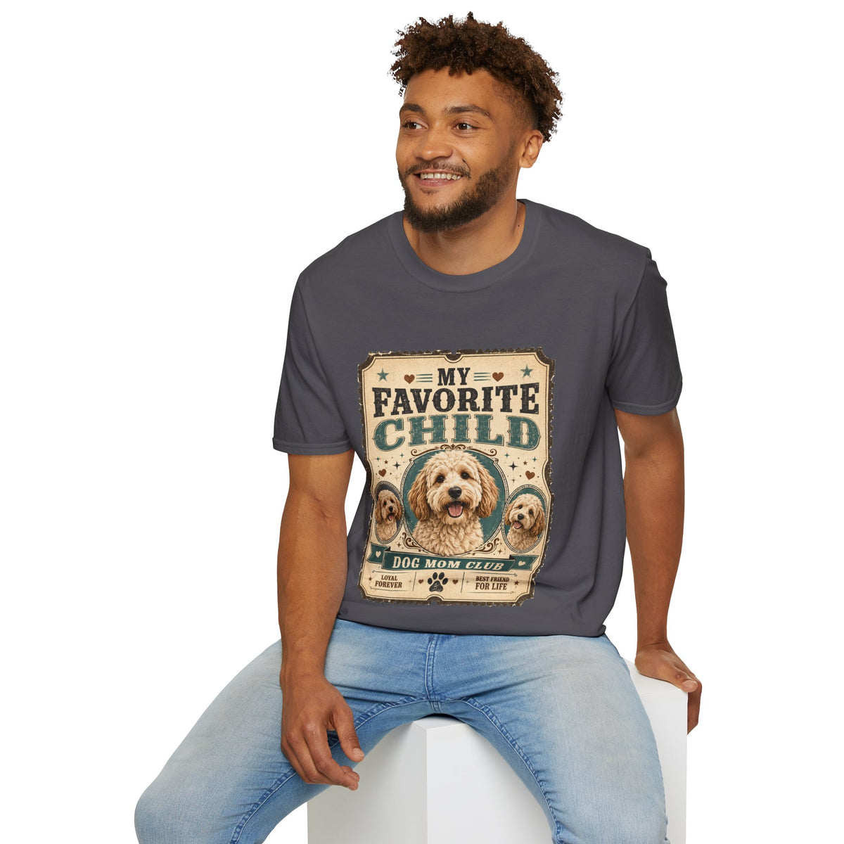 Favorite Child T-Shirt — "My Favorite Child" Dog Mom Club Vintage Tee