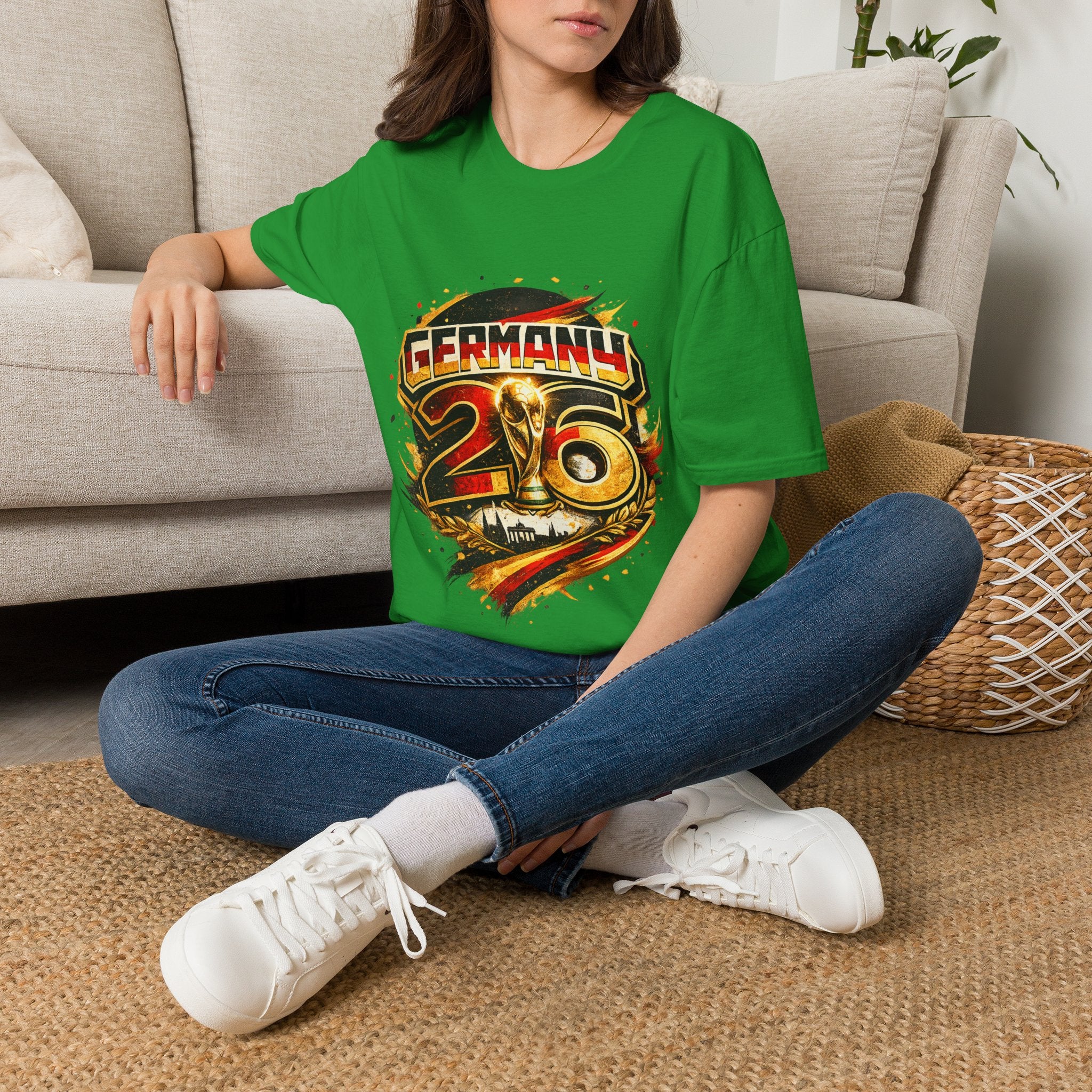 Germany 26 Skull Graphic T‑Shirt — Retro Soccer Fan Tee
