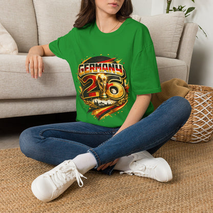 Germany 26 Skull Graphic T‑Shirt — Retro Soccer Fan Tee