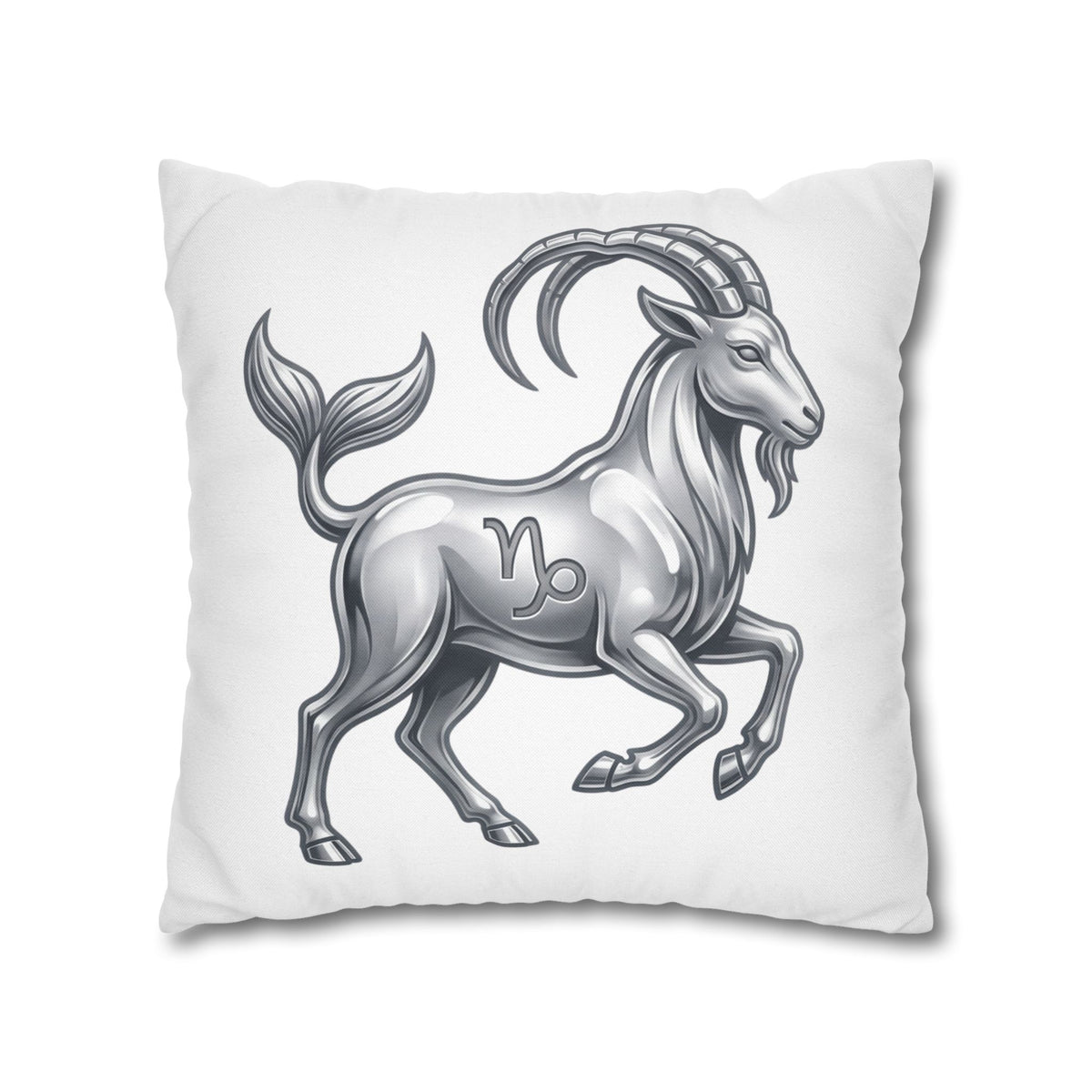 Capricorn Zodiac Pillowcase — Goat-Mermaid Astrology Cushion Cover