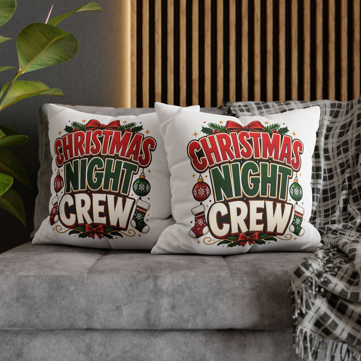 Christmas Night Crew Pillowcase