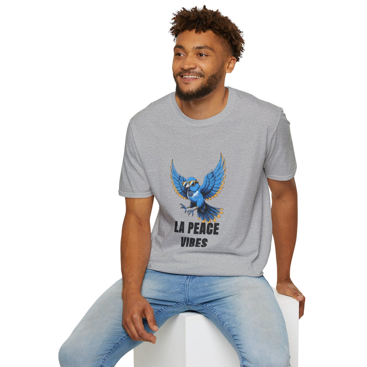 Peace Vibes Blue Parrot T-Shirt - Trending Now - August 2026