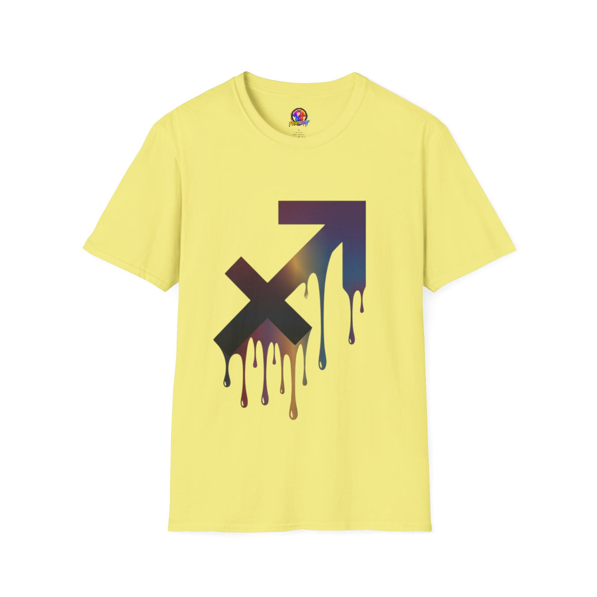 Sagittarius Drip T-Shirt — Gradient Astrological Arrow Tee
