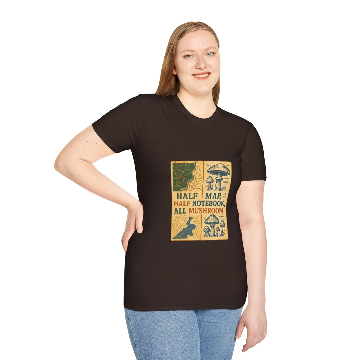 Mushroom Field Guide T-Shirt – Vintage “Half Map, Half Notebook, All Mushroom” Design - Trending Now - October 2026
