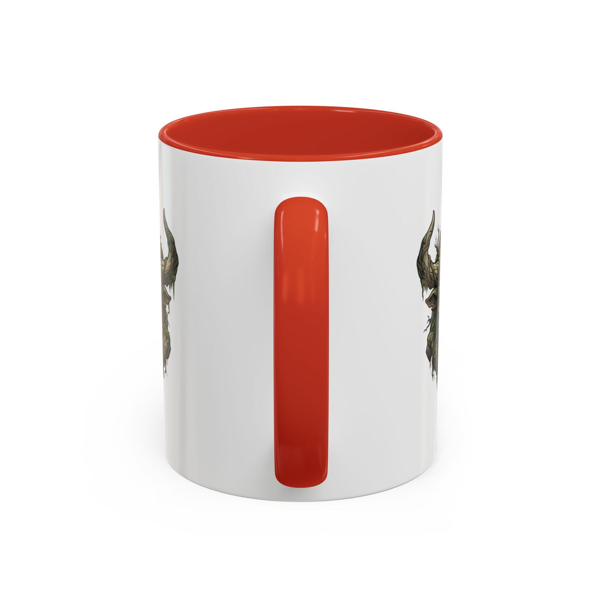 Taurus Bull Nature Coffee Mug — Rustic Green Bull Head Accent Mug